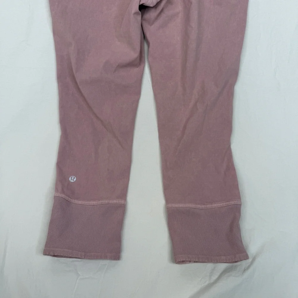 Lululemon Wunder Under Crop 23 Ribbed Washed Antoinette Size 8